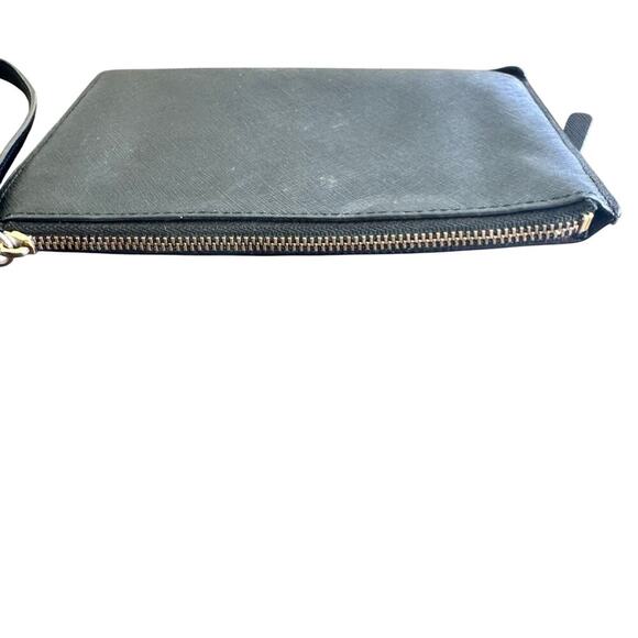 KATE SPADE Black Leather Wristlet Gold Hardware - Picture 13 of 15